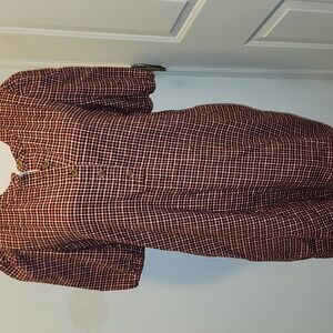 J. Crew plaid shortsleeve dress Shift XS Cotton